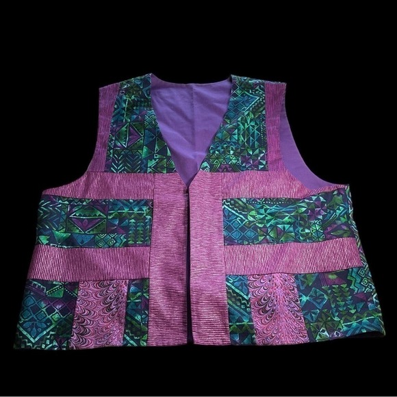 Donna McMillan Cozy Clothes handcrafted vest, medium size - Picture 5 of 9